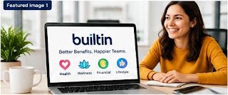 builtin employee benefits and workplace perks on a laptop